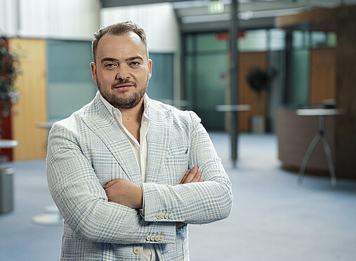 Foto zum Thema "was tun gegen Extremismus": Zu sehen ist Matthäus Fandrejewski, Vorsitzender der dbb jugend.