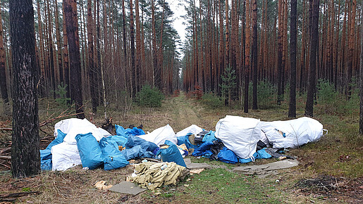 Wenn sogar ein alter Zinksarg im Wald landet